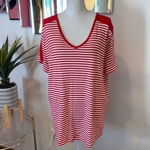 Chaps red stripe shirt